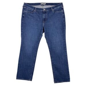 Levis Classic Straight Leg Jeans Womens Plus Size 20W Stretch Denim Mid Rise
